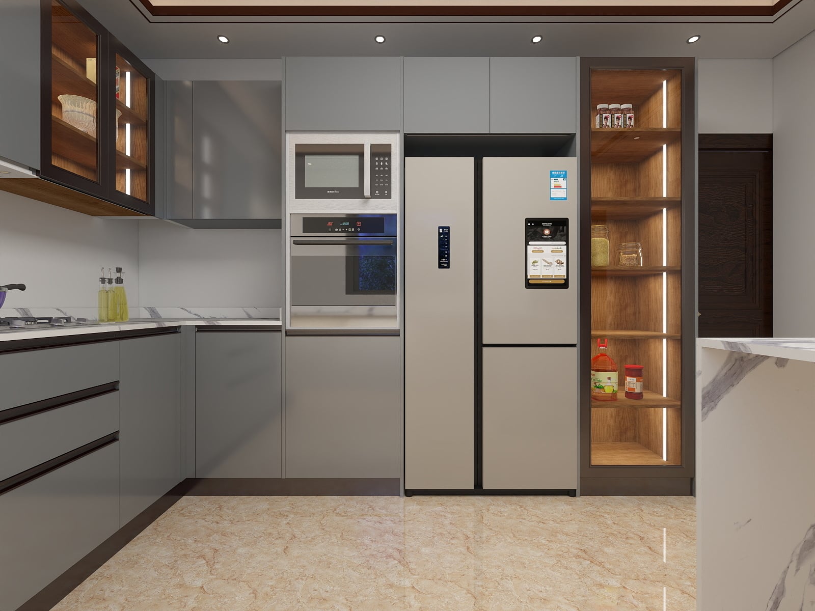 Custom U shaped Kitchen Design