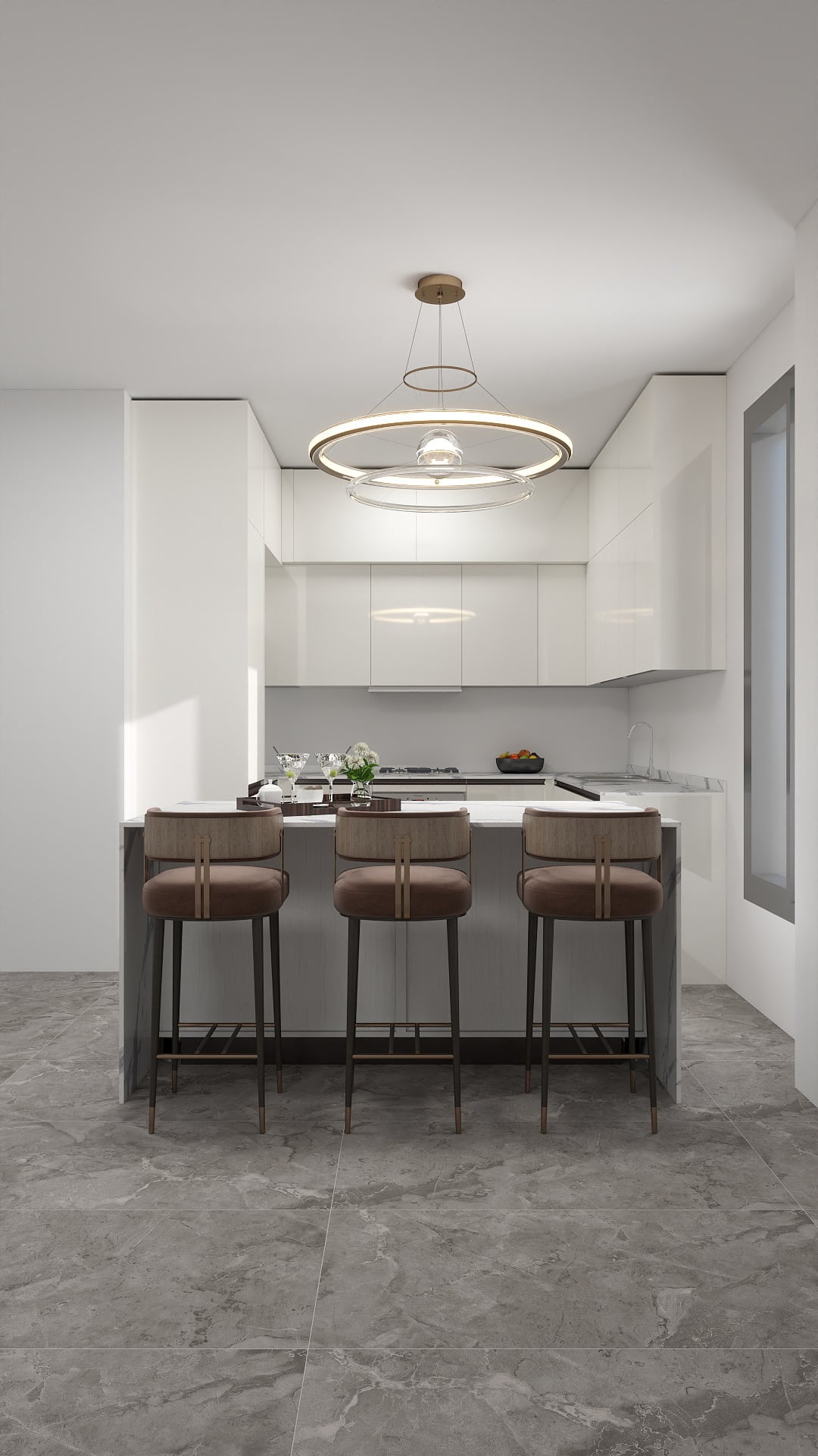 Custom U shaped Kitchen Design